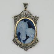 1 Anhänger GG 18ct. mit Silber 925