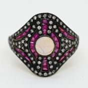 1 Damenring GG 9ct.