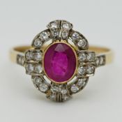 1 Damenring GG 18ct.