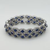 1 Damenarmband WG 18ct.