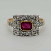 1 Damenring GG 18ct.