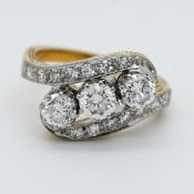 1 Damenring GG 14ct. Art déco