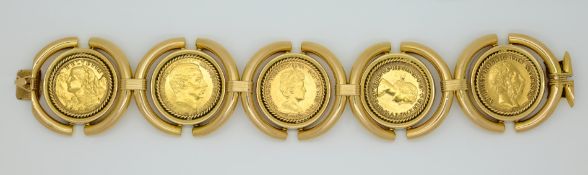 1 Münzarmband GG 18ct.