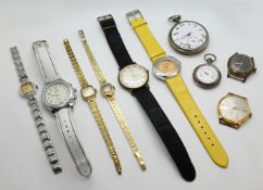 1 Damenarmbanduhr PRIOSA Gehäuse und Band GG 14ct.