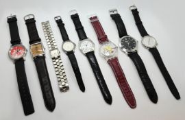 1 Konvolut Armbanduhren (1x Gehäuse GG 14ct.), Metall z.T. vergoldet,