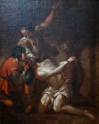 1 Ölgemälde wohl 19. Jhd. „Geißelung Christi“ rücks. bez. F. v. Severdonck