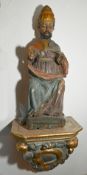 1 Holzfigur „Papst“ Holz geschn., polychrome Fassung, wohl Spanien