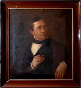 1 Pendant Portraits 19. Jh, z.T.besch., Öl/Lwd