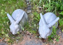 3 Steinfiguren Enten, Hasen, Sonnenuhr u.a. Asp.