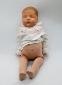 1 Puppe Käthe Kruse wohl "Puppe V Träumerchen“ wohl um 1930,