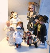 11 Puppen versch. Marken