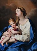 1 Ölgemälde "Madonna mit Kind" l. mittig sign. F. KÜSS 