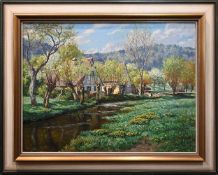 3 Werke des Künstlers Wilhelm S. SCHACHT (wohl 1872 Leipzig-1952 Rothenburg ob der Tauber): 