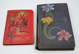 2 Postkartenalben um 1900/Anfang 20. Jh.: 