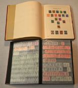 65 Ordner und Alben mit Briefmarken 19./20. Jh.: 