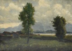 1 Ölgemälde "Landschaft" unsign. (20. Jh.) 
