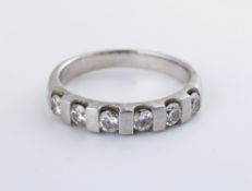 Ring, 950 Platin, mattiert, 