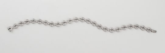 Armband, 900 Platin, 