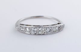 Ring, 18 K WG, platiniert, 