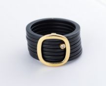 Ring, siebenreihig, Keramik, 