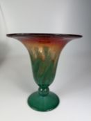 WMF Ikora Vase grün mit rot