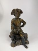 Historische Bronzefigur "Friedrich der Große"