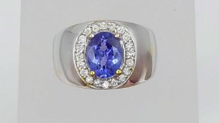 TANSANIT BRILLANT RING