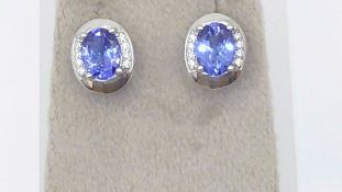 TANSANIT BRILLANT OHRSTECKER