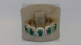 BRILLANT RING MIT SMARAGD