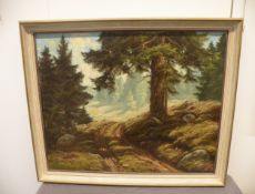 Ölgemälde sign. Johann Papa (1910-1988)