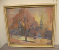Ölgemälde Otto Rühle 1909 Freudenstadt