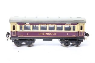 Märklin S 0, 1758 Rheingoldwagen mit Beleuchtung L24.5cm Z1