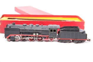 Märklin H0, HR700 Damplok mit Tender schwarz im Originalkarton L 28cm Z1-2