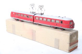 Märklin H0, TW800 rot Triebwagen im Originalkarton. L 38cm Z2