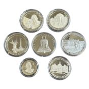 7 Silbermedaillen