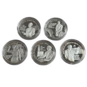 5 Silbermedaillen