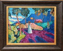 Gabriele Munter (1877-1962), Landscape with Figures