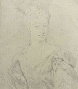 Attributed to Jean-Auguste-Dominique Ingres (1780-1867), Portrait Study of a Woman