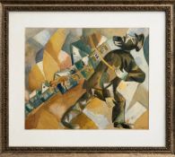 Attributed to Marc Chagall (1887-1985), Cubist Composition