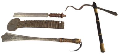 Konvolut drei orientalische Waffen