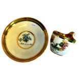 Biedermeier Tasse mit Untertasse 