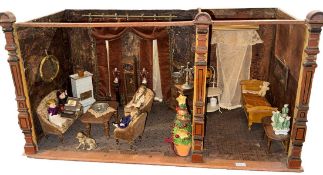 Puppenhaus mit zwei Zimmer