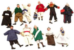 Konvolut elf Marionetten