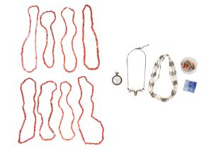 A COLLECTION OF PEARLS AND OTHER JEWELLERY