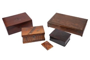 A COLLECTION OF BOXES