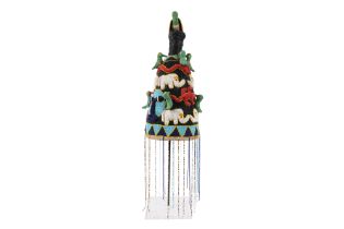 A WEST AFRICAN YORUBA BEADWORK OBA’S CROWN