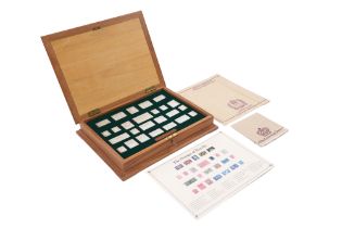 A CASED SET OF SILVER STAMPS