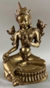 Asiatika wohl grüne Tara wohl Nepal / Tibet, ca. 28cm hoch, ca. 6,7kg