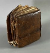 Buch Äthiopien Handschrift koptisch Ge'ez wohl 17./18. Jahrhundert, heilige Schrift mit Holzdeckel