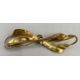 Gold 585 Brosche / Nadel mit Diamanten Brosche, Schleife, ca. 4,27g - Bild 2 aus 3
